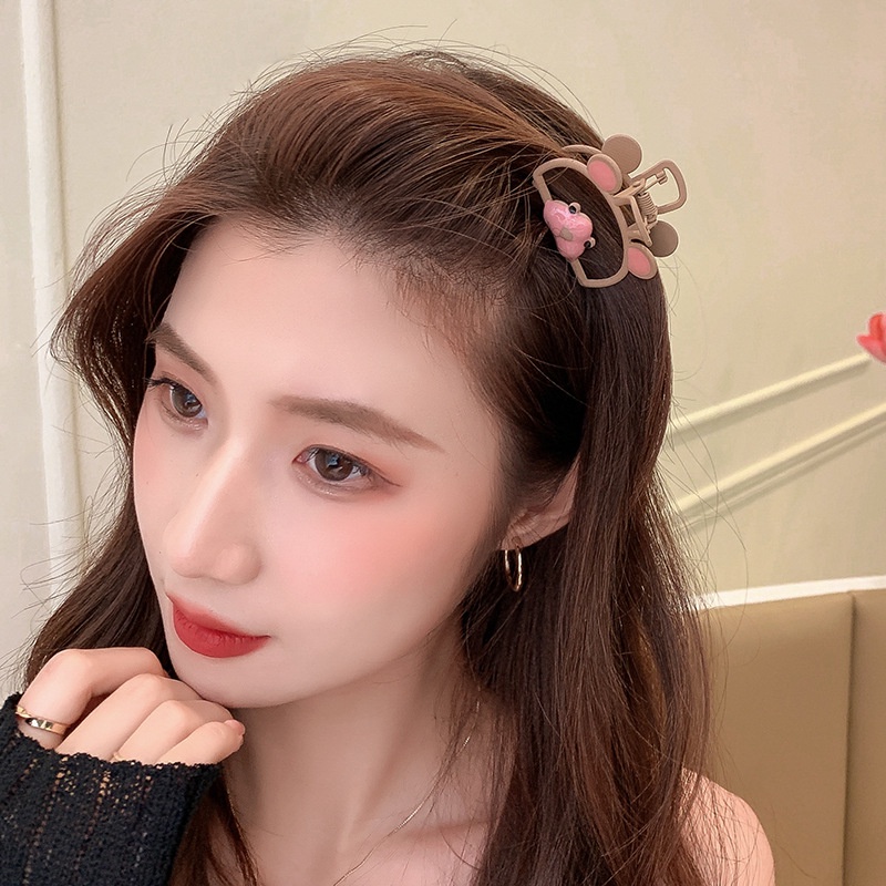 Kẹp Tóc Hình Chú Gấu Và Quả Cherry Dễ Thương Phong Cách Nhật Bản