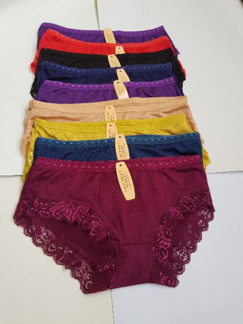 [HÀNG ĐẸP] SET 10 QUẦN LÓT NỮ THÔNG HƠI VIỀN REN 6033 SIÊU MÁT SIÊU THOÁNG | BigBuy360 - bigbuy360.vn