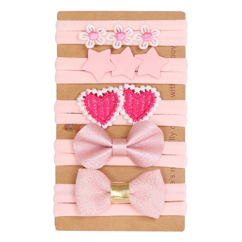 Băng Đô Nylon Thêu Tay Thoải Mái Dành Cho Bé