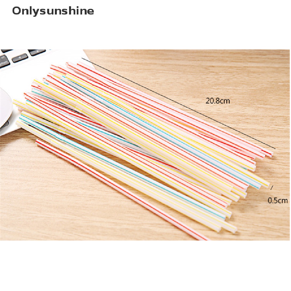 Bộ 100 ống hút nhựa cong cho đám cưới phong cách Nhật Bản
