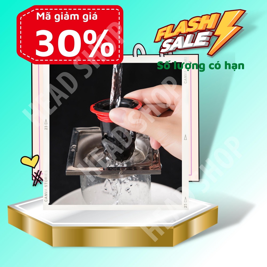 Ống Ngăn Mùi Thoát Sàn chống mùi hôi ngăn vi khuẩn mùi hôi nhà vệ sinh cống nước hiệu quả Phễu thoát sàn TS1 HEAD SHOP