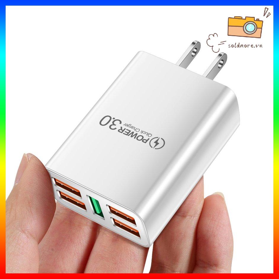 Củ sạc nhanh 5 cổng usb thông dụng tiện lợi cho điện thoại