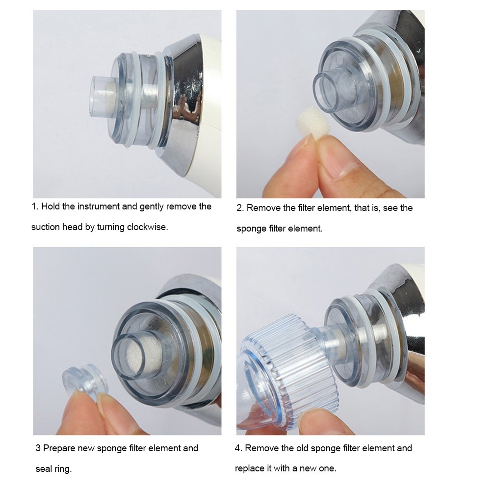 Máy Hút Mụn Đầu Đen Làm Sạch Lỗ Chân Lông Chăm Sóc Da Mặt Chuyên Nghiệp