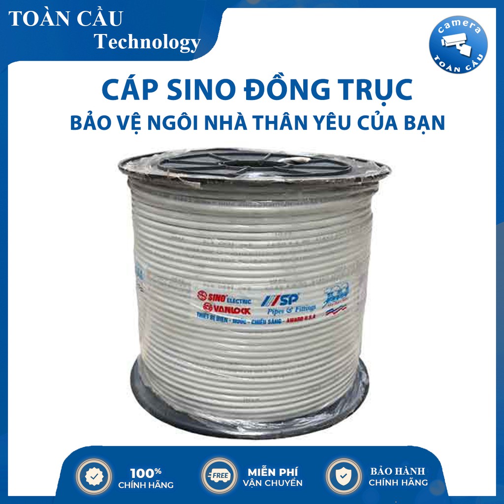 [100% CHÍNH HÃNG] 10M DÂY CÁP SINO ĐỒNG TRỤC / ĐỒNG TRỤC LIỀN NGUỒN CHÍNH HÃNG