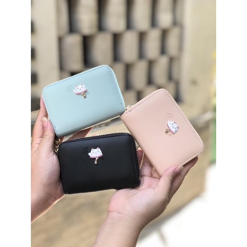 Ví mèo thần tài siêu ngăn