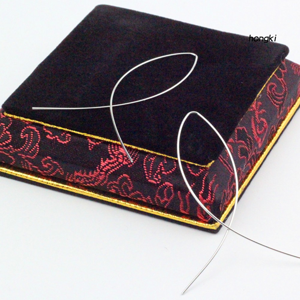 HANDMADE Hoa Tai Dáng Dài Hình Chữ Thập Thời Trang Dành Cho Nữ