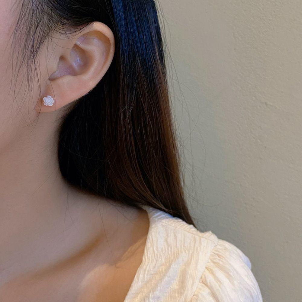 Bông Tai Thiết Kế Đơn Giản Nhiều Màu Sắc Họa Tiết Hoa Xinh Xắn Thời Trang Cho Nữ