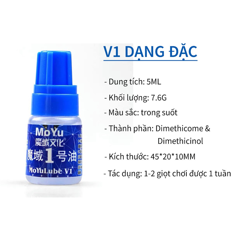 Moyu Lube V1 / V2 - Dầu Bôi Trơn, Làm Nhanh Rubik