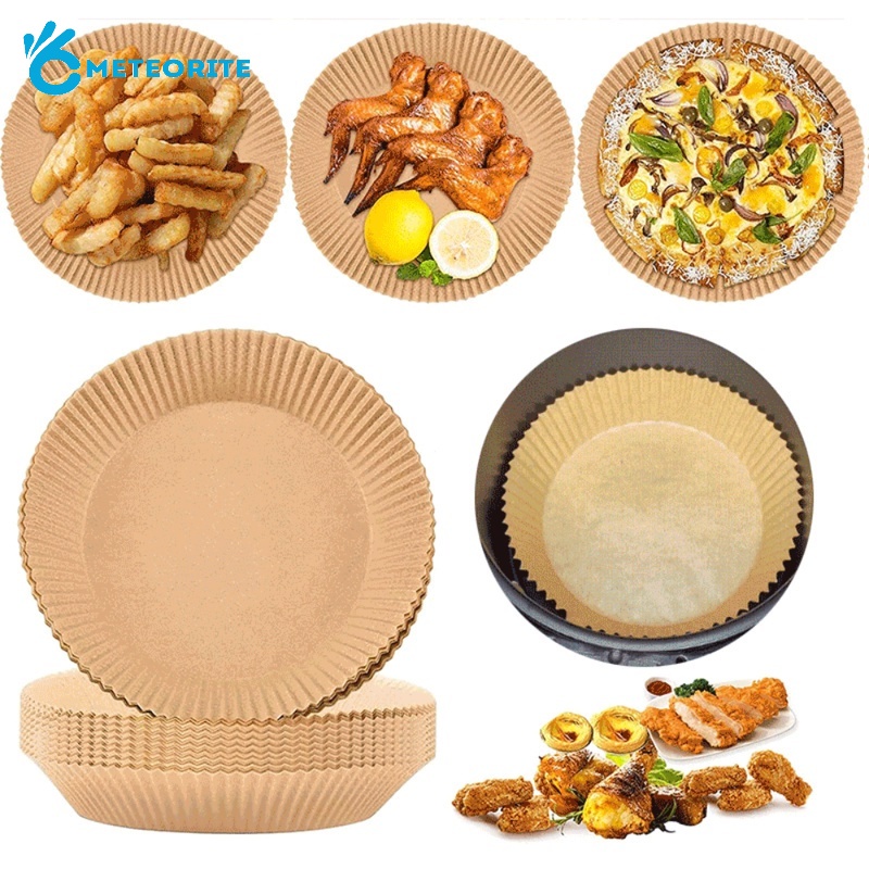 Set 50 Giấy Lót Chống Dầu Dùng Một Lần Cho Nồi Chiên Không Dầu, Kích Thước 16cm