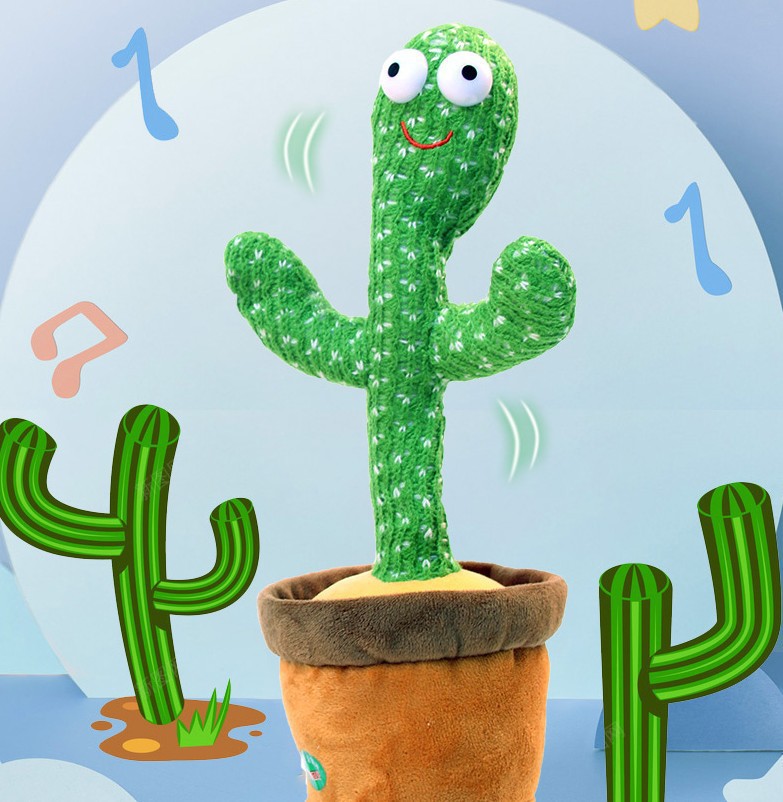 [ Có Sẵn] Xương rồng nhảy múa có nhạc vui nhộn Hot 2021 Dancing Cactus Singing and Dancing youngtime