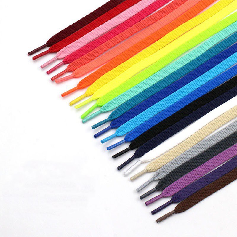 Dây Giày Thể Thao Sneaker Bản Dẹt Nam Nữ Nhiều Màu 140cm - 160cm Chất Lượng Cao