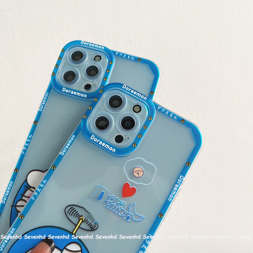 Ốp Điện Thoại Họa Tiết Hoạt Hình Doraemon Cho iPhone 14 13 12 11 Pro Max SE2020 X XR Xs Max 7 8 6 6s Plus