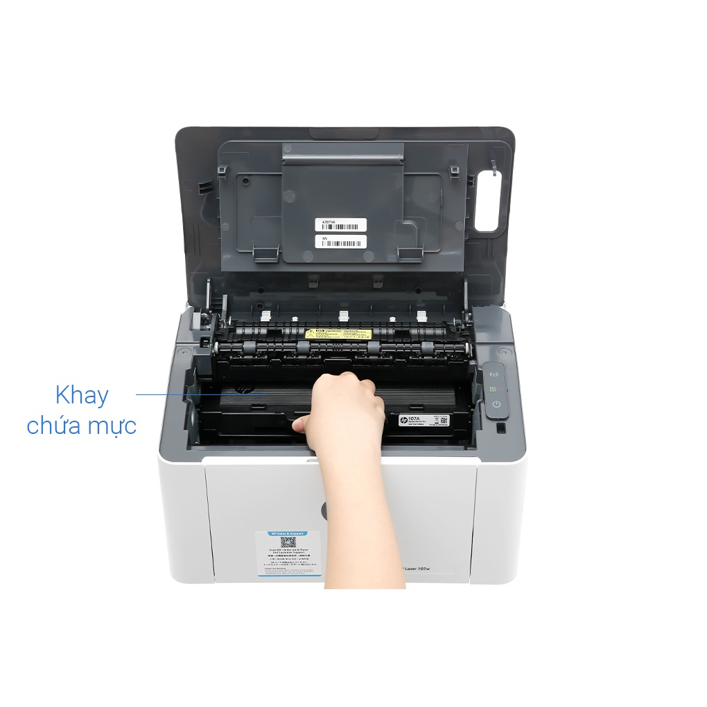 Máy in laser HP trắng đen 107A / 107W - Chính hãng BH 12 Tháng