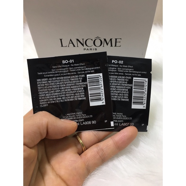 combo 5/10 gói kem nền Lancome Blanc Expert 1ml chuẩn auth