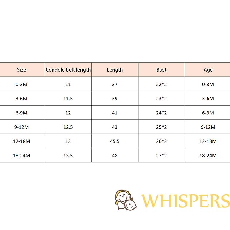 WHISPERS-Baby Girls Romper Ruffle Shoulder Straps Lettering Elastic Rib Surface Bow Decor One Piece