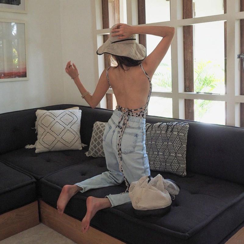 Bộ đồ bơi 1 mảnh họa tiết da báo đốm cột quyến rũ cho nữ | BigBuy360 - bigbuy360.vn