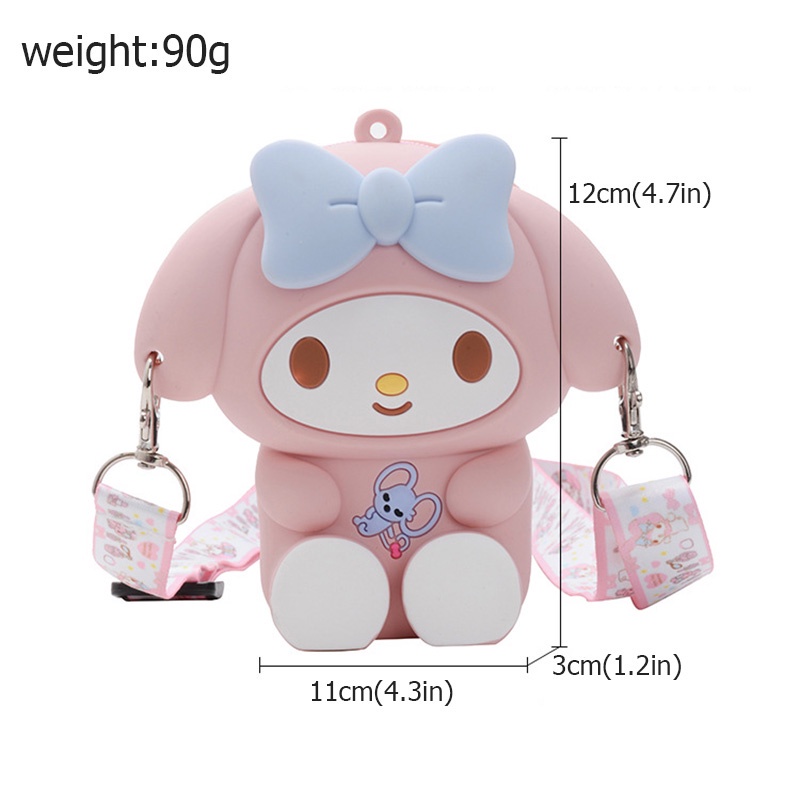 Túi Đeo Chéo Silicon Mini Dễ Thương Cho Bé