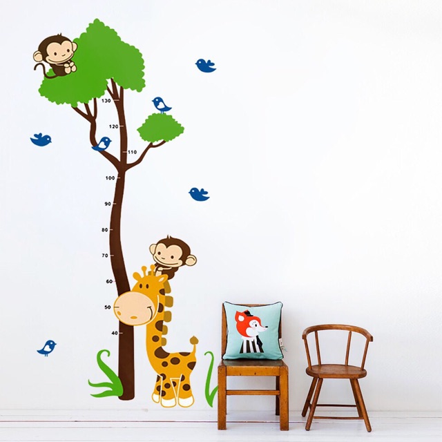 Decal dán tường - Thước đo chiều cao cho bé