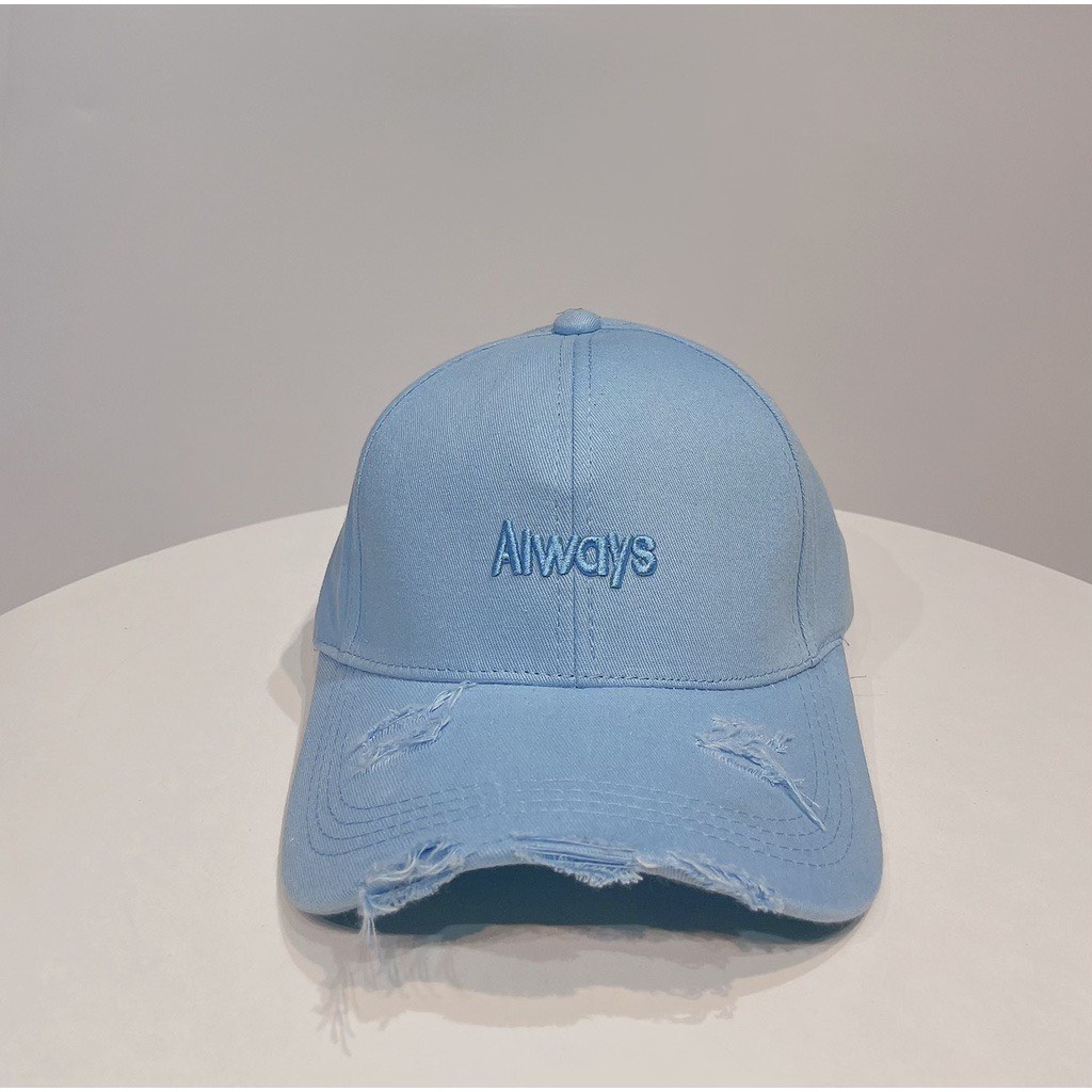 Mũ Lưỡi Trai Nón Kết Thêu Chữ Always Kiểu Rách Tua Rua Chất Kaki Form Unisex Nam Nữ Hàng Cao Cấp Bảo hành 12 Tháng