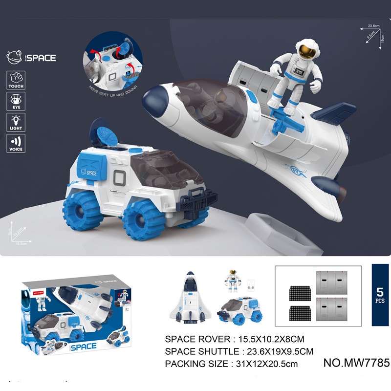 Đồ chơi tàu vũ trụ / oto / Đồ chơi bé trai có âm thanh và đèn sáng chất liệu nhựa Cao Cấp