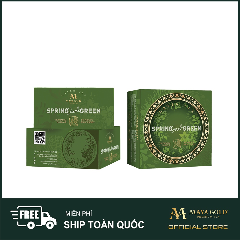 Trà xanh Trung du cổ Tân Cương - Spring Jade Green - Maya Gold Premium Tea (90 gram) | BigBuy360 - bigbuy360.vn