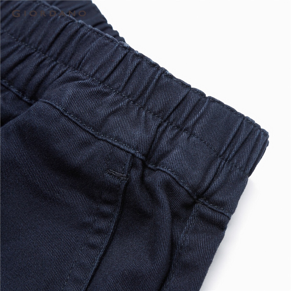 Quần dài GIORDANO 05412098 màu trơn lưng thun co giãn cho nữ