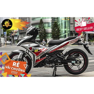 Tem Trùm Exciter 150 Motocorss Đỏ Bạc Hot Nhất