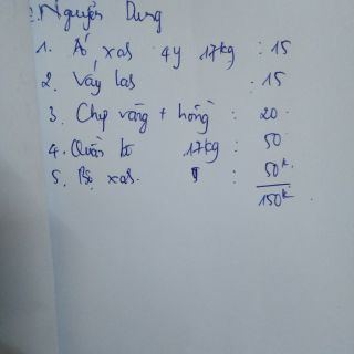 Combo của khách hàng