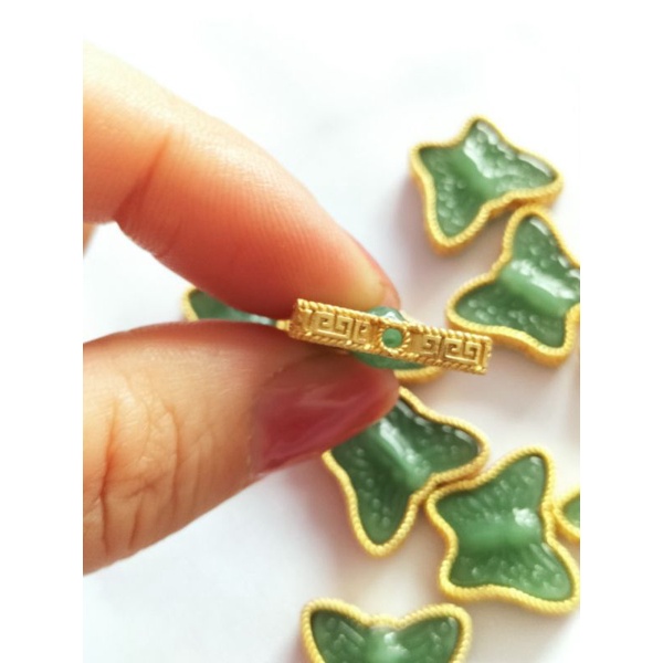 Charm Nepal mộng điệp uyên ương kết đôi hạnh phúc mic chuỗi, vòng trầm ý nghĩa tạo nhấn đẹp