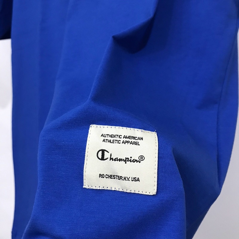 Áo thun tay lỡ Champion 1 Line phông thời trang unisex nam nữ oversize form rộng Tee Club