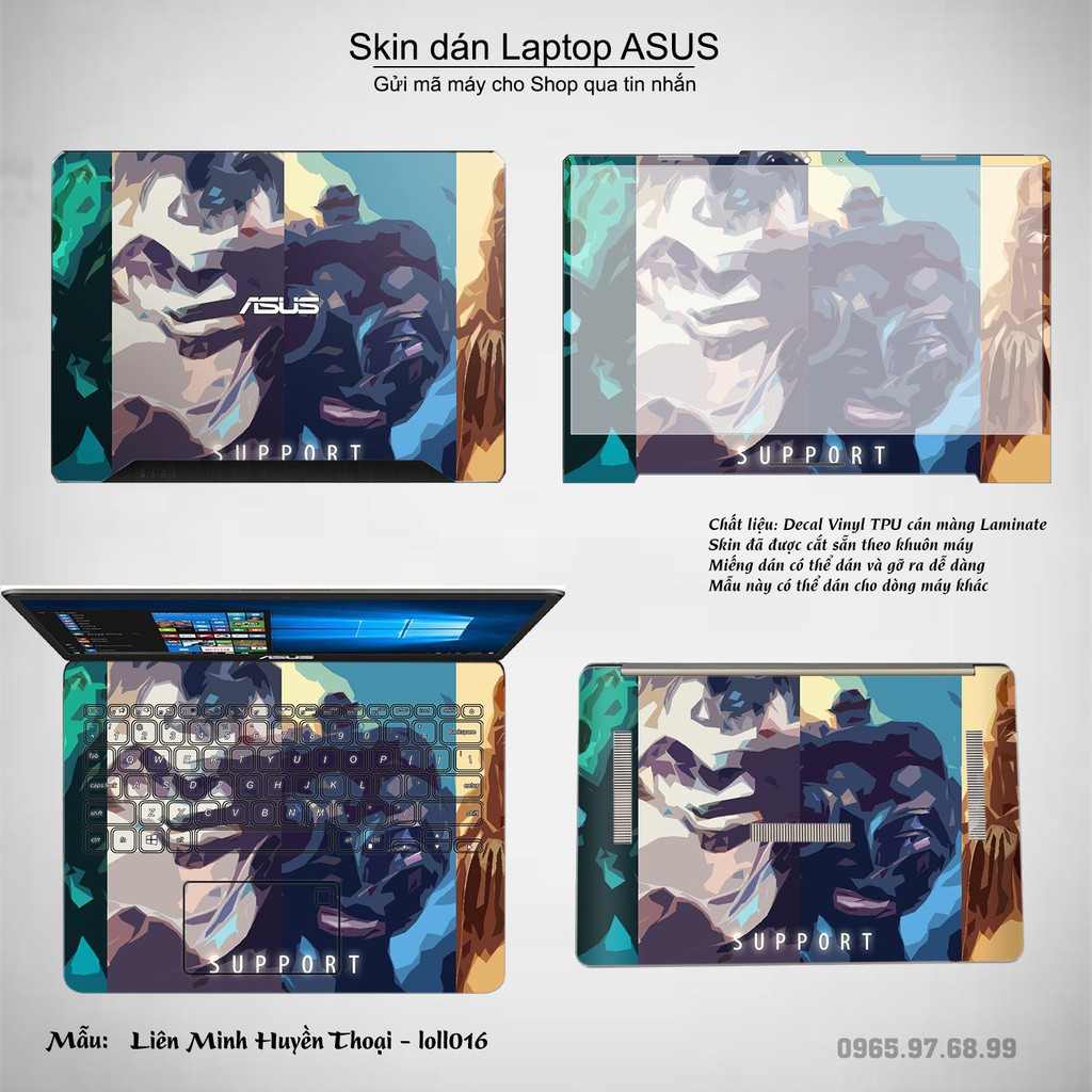 Skin dán Laptop Asus in hình Liên Minh Huyền Thoại _nhiều mẫu 2 (inbox mã máy cho Shop)