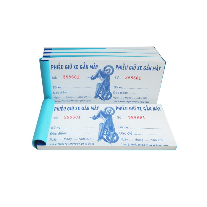 Phiếu giữ xe gắn máy 100T AT
