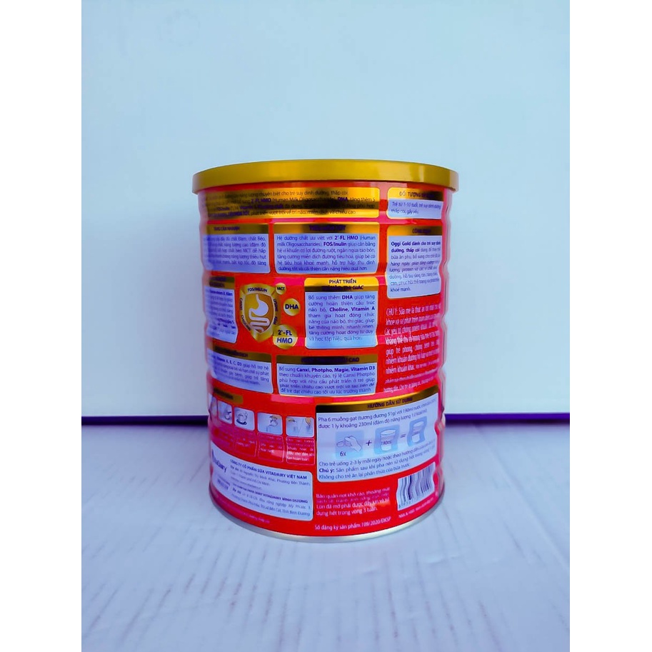 Sữa bột OGGI Gold 900g tăng cân, ngừa táo bón