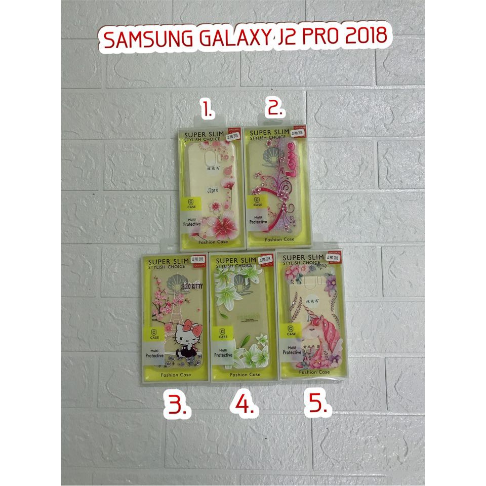 Samsung J2 Pro 2018_ Ôp lưng thời trang dẻo đính đá Tặng kèm kính cường lực.,