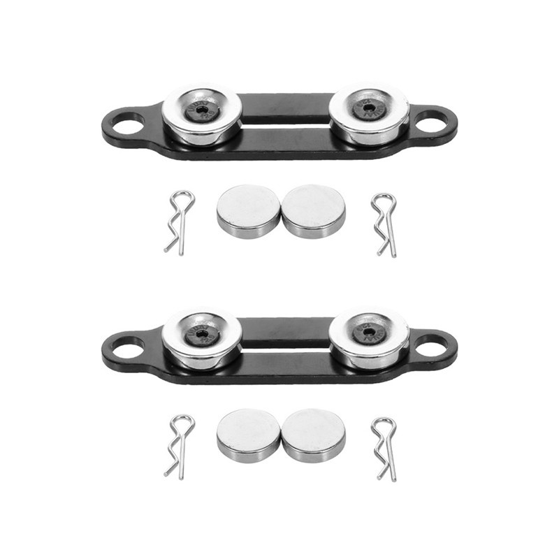 Front and Rear Body Mounts Stealth CNC with Magnet for 1/10 Traxxas Axial SCX10 RC Crawler Car Upgrade Parts