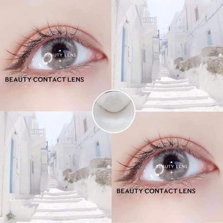 Lens Xám Viền Đen giãn 14.5mm / Kính áp tròng không độ