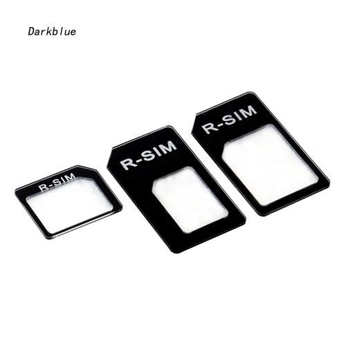 DKBL_3 in 1 Nano SIM Card to Micro SIM Card to Standard SIM Card Adapter Converter