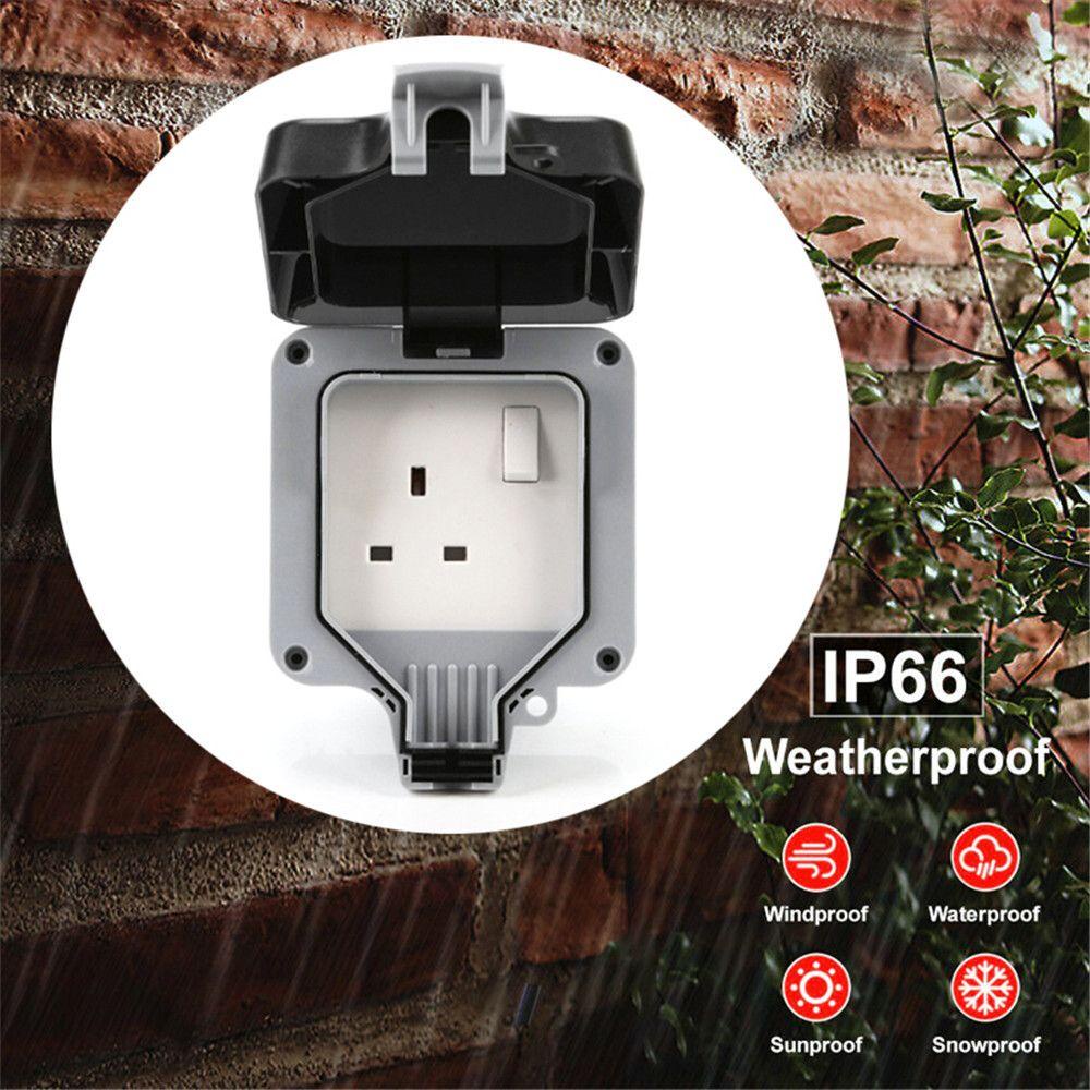 PISTA Ổ Cắm Điện Ngoài Trời IP66 13A