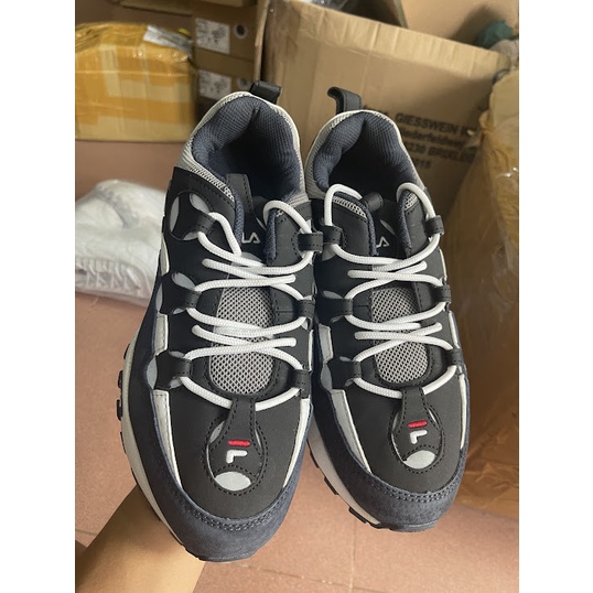 Giày thể thao FILA vnxk cho nam nữ cực đẹp, chính hãng màu đen size 36