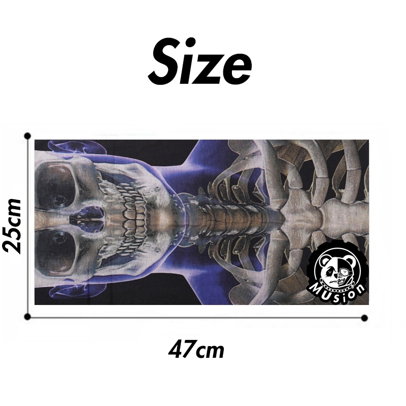 Black Skulls Party Khăn Đa Năng Đi Phượt Chống UV