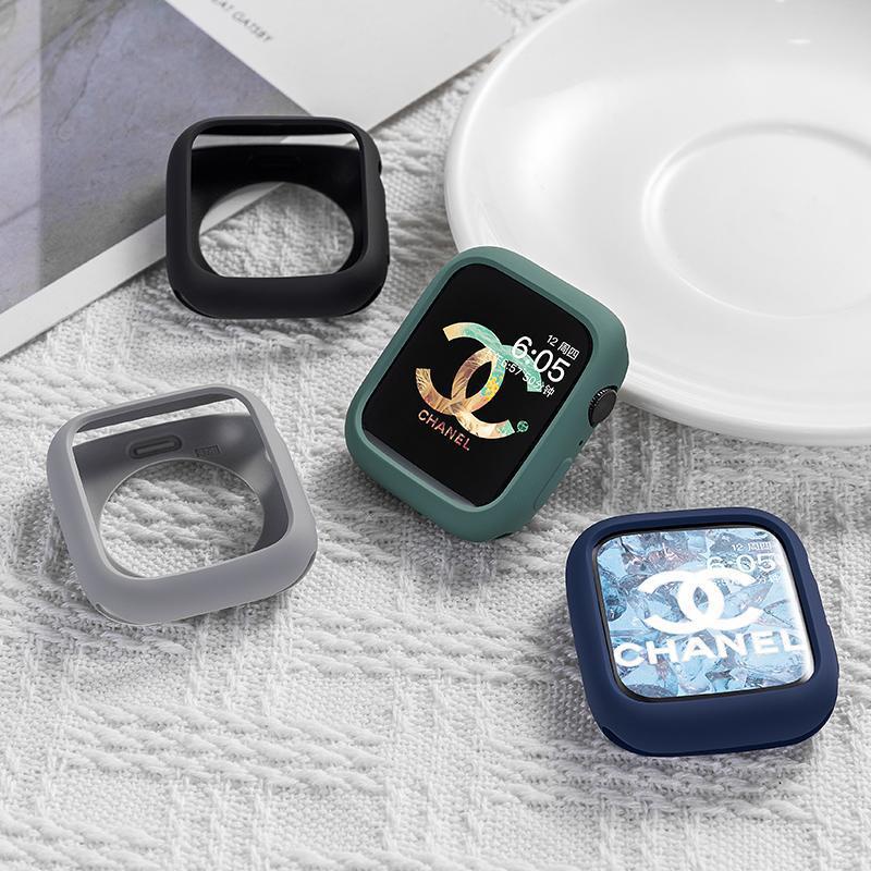 Ốp Silicone Mềm Bảo Vệ Đồng Hồ Apple Watch 7 6 SE 5 4 3 2 iWatch series 45MM 44MM 42MM 41MM 40MM 38MM
