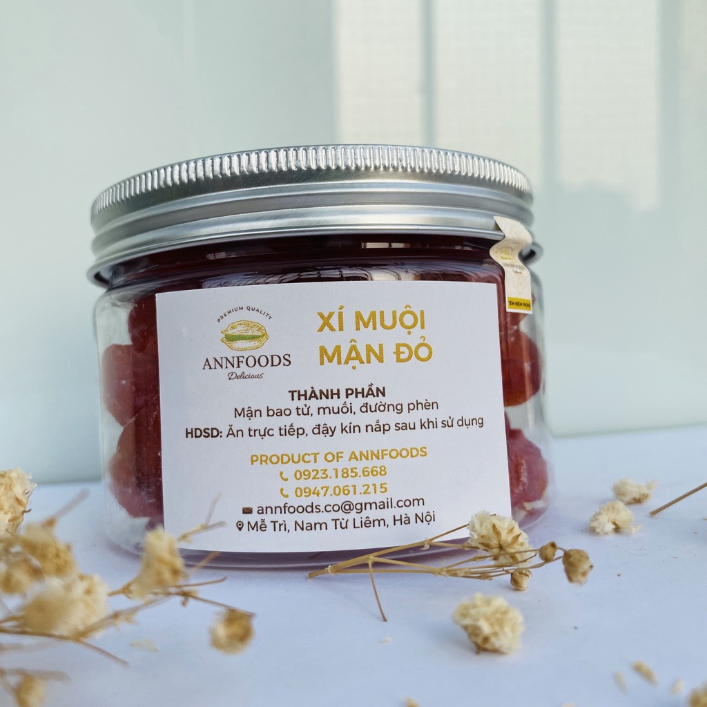 Xí Muội Mận Đỏ Xí Muội Mận Đỏ Giòn Dẻo Chua Ngọt Thơm Ngon Bá Cháy  - Annfoods