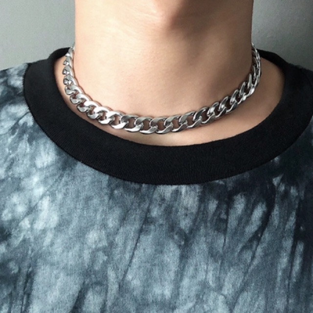 Vòng cổ chain xích / chocker xích snake ( có thêm 10cm xích nối chỉnh size )