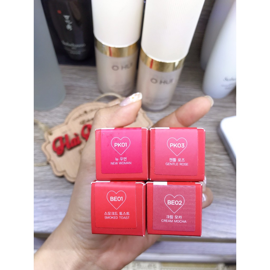 Son Lì Trái Tim siêu kute Holika Holika Heart Crush Lipstick Comfort Velvet