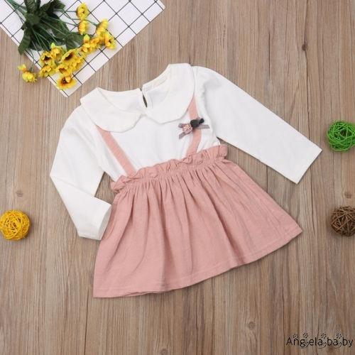 Đầm xòe dài tay xinh xắn cho bé gái