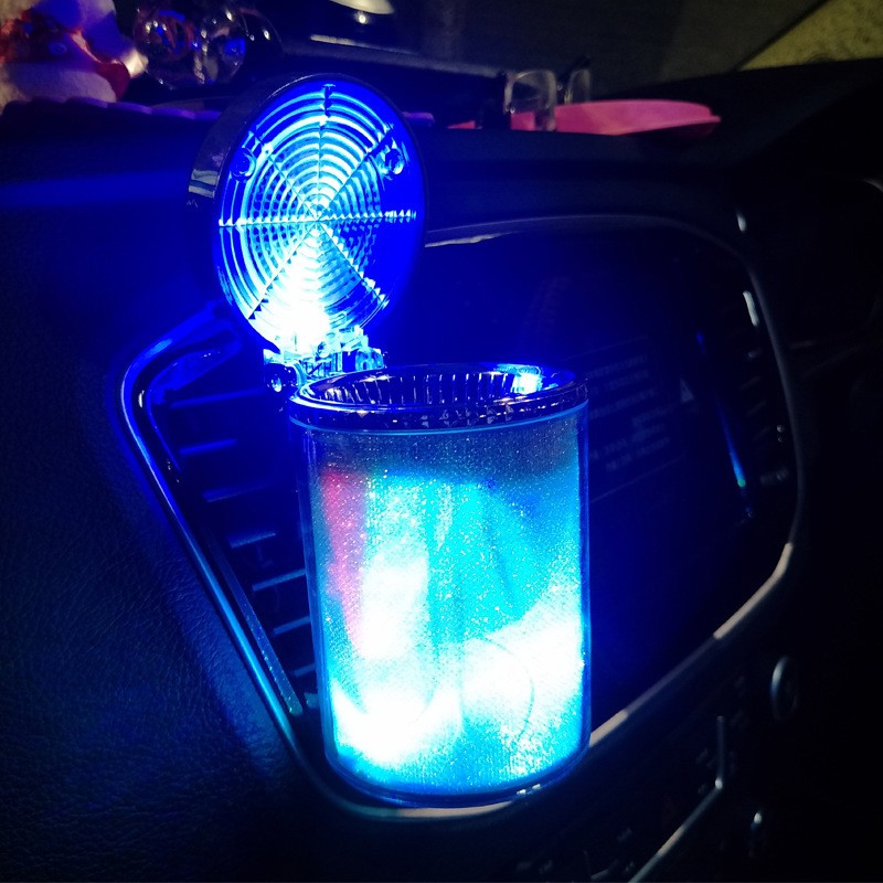Đồ gạt tàn thuốc PECHAM có đèn led trang trí nội thất xe hơi đa năng