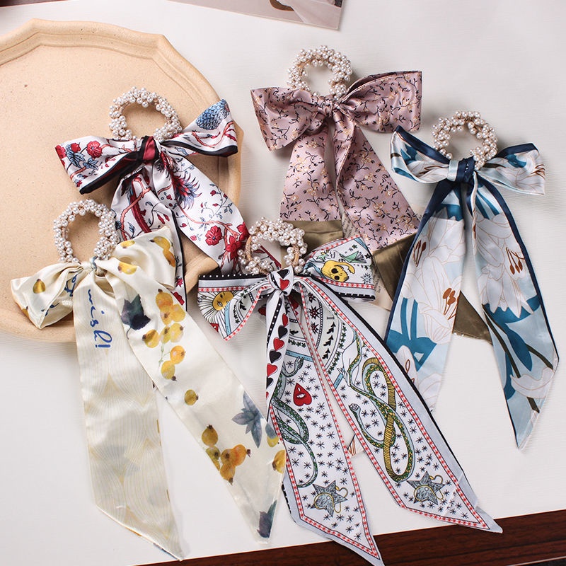 Dây Buộc Tóc Cao Su Ruy Băng Thời Trang Mới 2022