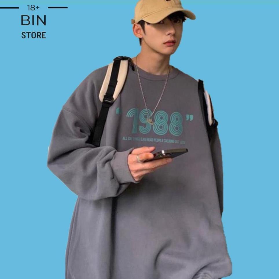 FREESHIP XTRA Áo Sweater , Áo Nỉ 1988 Form Rộng Uniex Phong Cách Ulzzang | BigBuy360 - bigbuy360.vn