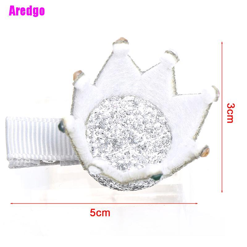 Kẹp tóc trang trí vương miện lấp lánh mini đáng yêu dành cho trẻ em