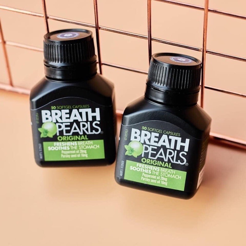 VIÊN NGẬM THƠM MIỆNG BREATH PEARLS 50v CỦA ÚC